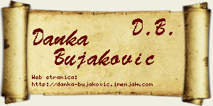 Danka Bujaković vizit kartica